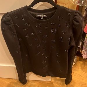 generation love sweatshirt puff sleeve size xsmall